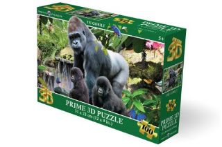 Obrázek z Puzzle 3D - Gorily 100 dílků 